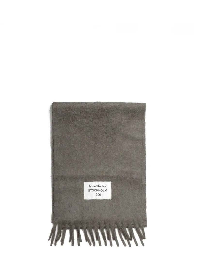 Acne Studios Tücher & Schals - Wool Blend Scarf With Fringes - Gr. unisize - in Grau - für Damen