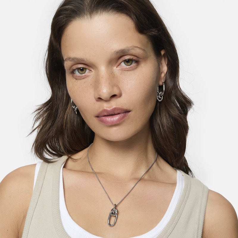 Liebeskind Berlin Ohrstecker Edelstahl Modern Knot silber(Image 3)