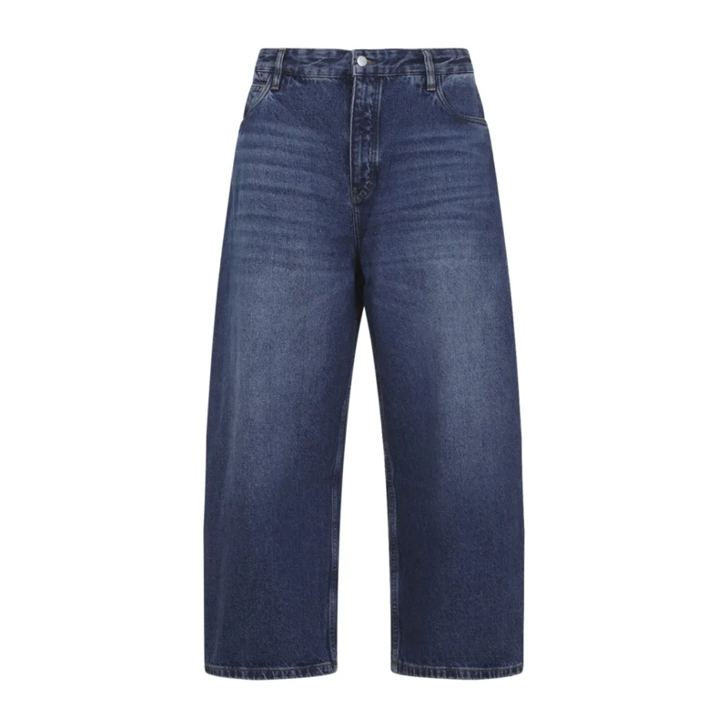 Studio Nicholson Jeans Wide Leg Denim Jeans With Mid-Rise Fit Blue