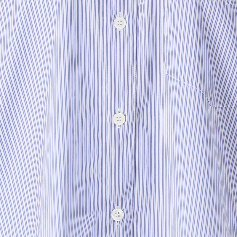 CALIBAN Bluse Gestreifte Hemdbluse blau(Image 3)