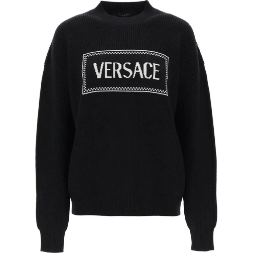 Versace Sweatshirts Versace Logo Sweater schwarz