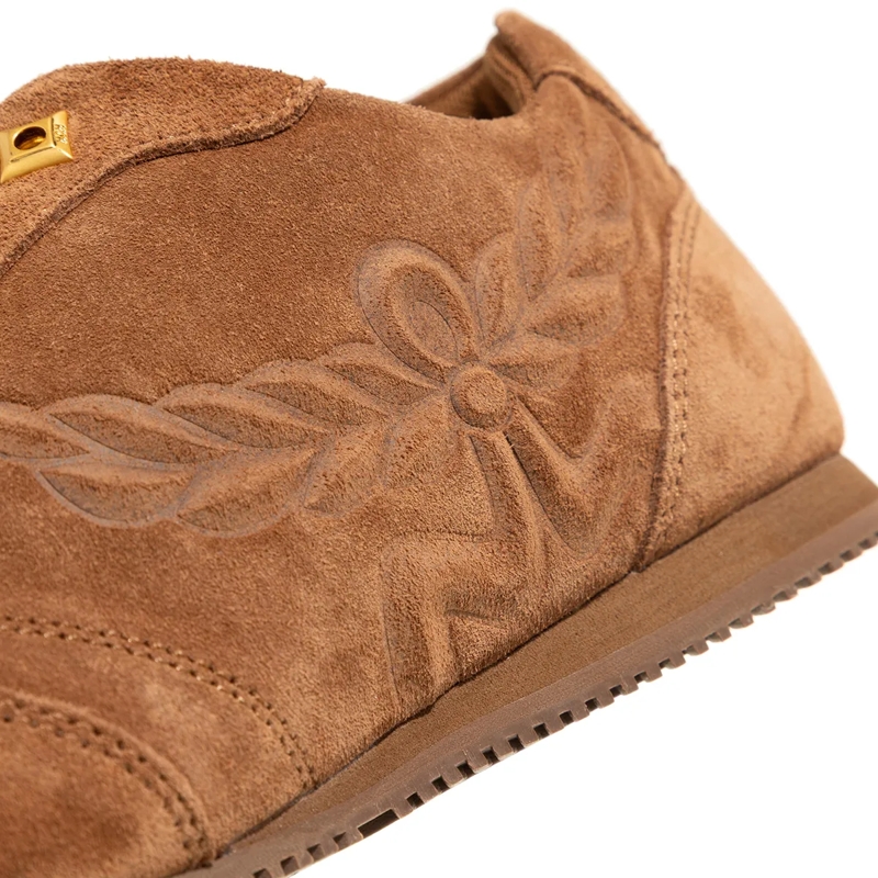 MCM Low-Top-Sneaker W Federlite Lthr Boxer Lt C9 Mocha Bisque Suede(Image 5)