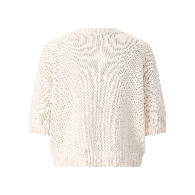 Roberto Collina Pullover Pullover aus Baumwollmix weiß(Image 2)