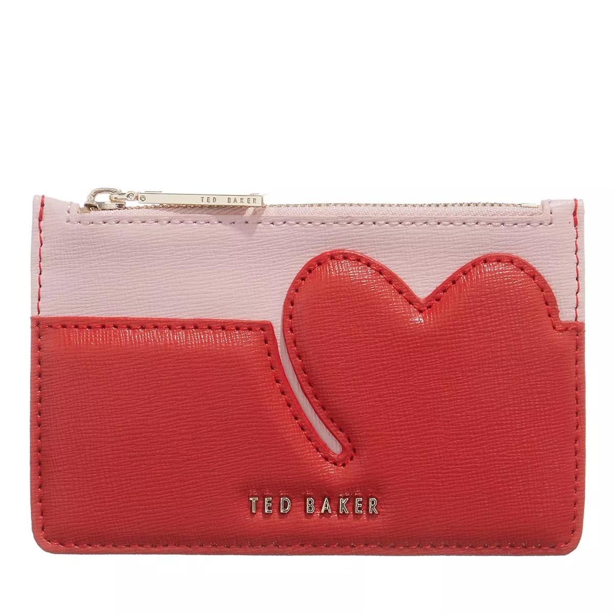Ted Baker Huni Heart Zip Card Holder Pale Pink Kartenhalter