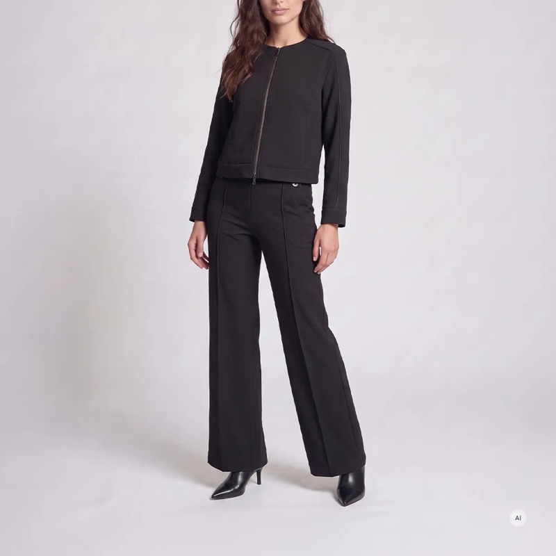 Marc Aurel Blouson Diese Blousonjacke mit Satin-Paspel aus Super-Stre schwarz(Image 2)