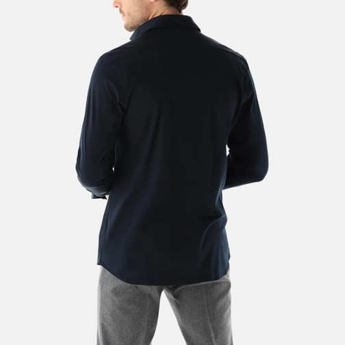 VAN LAACK Hemden Hemd Tailor Fit Uni dunkel-blau