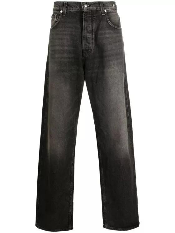 Rhude - Mid-Rise Wide-Leg Black Denim Jeans - Größe 32 - black