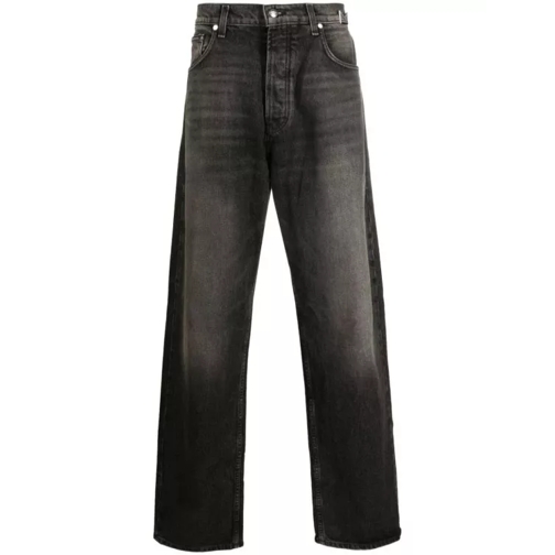 Rhude Mid-Rise Wide-Leg Black Denim Jeans Black 