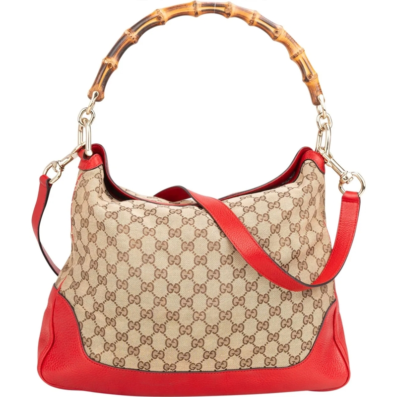 Gucci Schultertasche Gucci GG Monogram Bamboo Handbag mehrfarbig