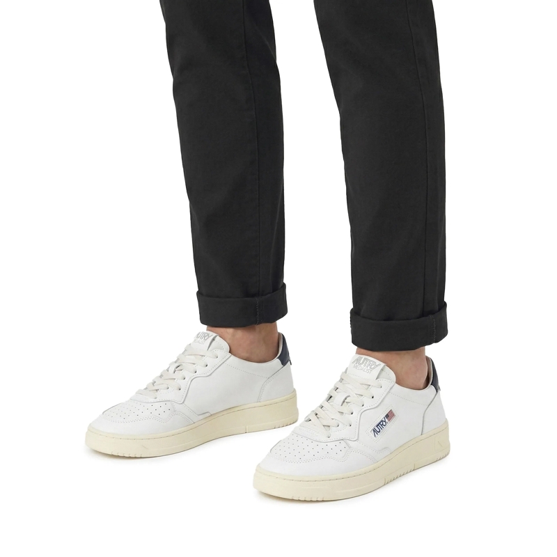 Autry International Schnürschuhe Sneaker Medalist aus Leder 22 wht/black(Image 9)
