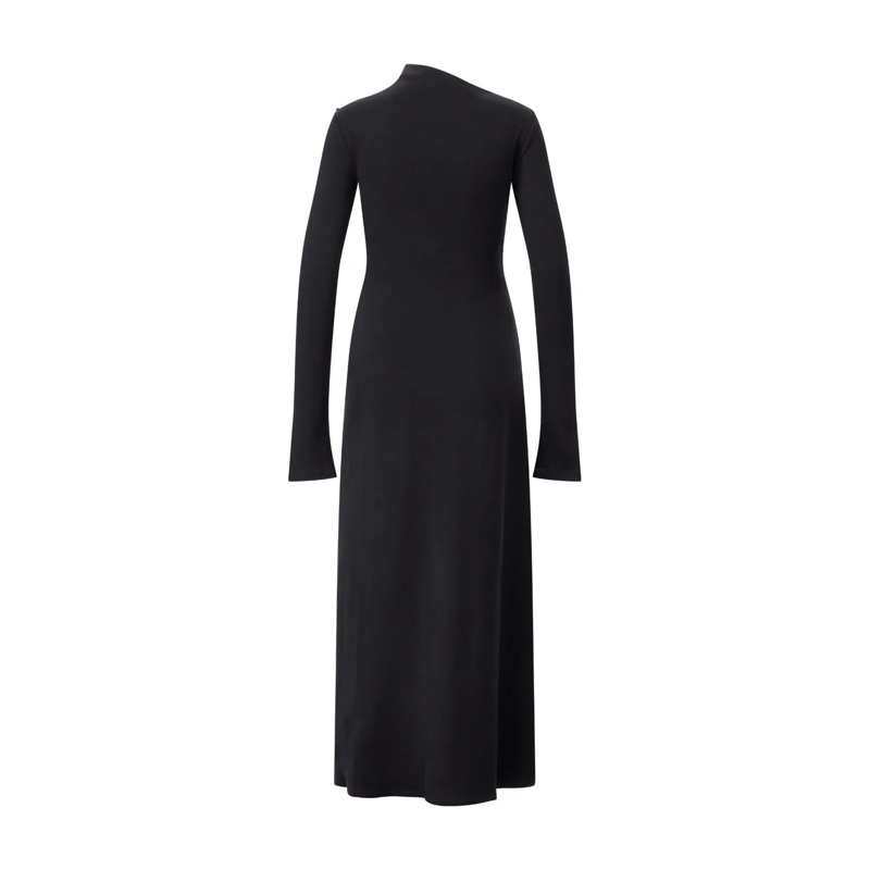 Sportmax Maxikleid Maxikleid Edile aus Wolle schwarz(Image 2)