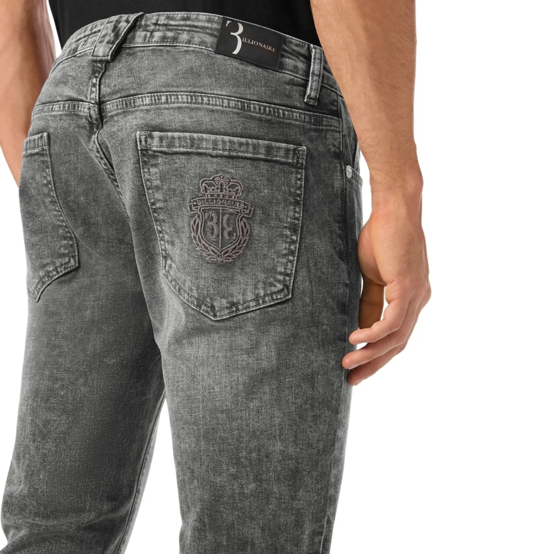BILLIONAIRE Jeans mit geradem Bein Jeans Regular Fit grau(Image 4)