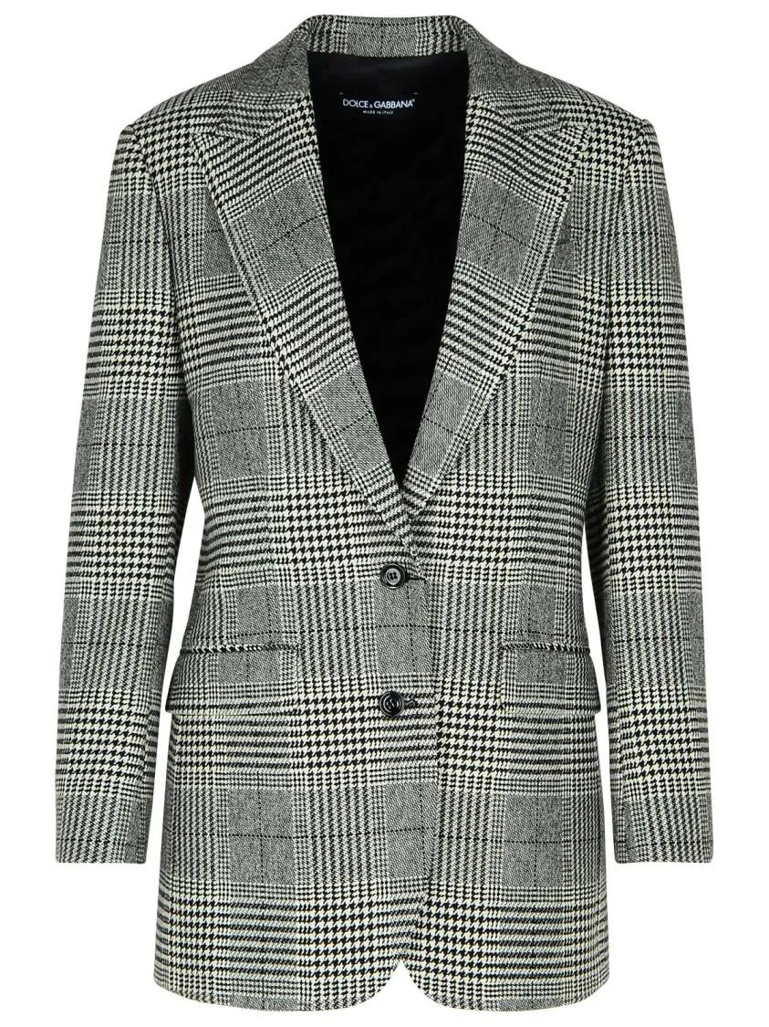 Dolce&Gabbana - Grey Virgin Wool Blend Blazer - Größe 38 - grau