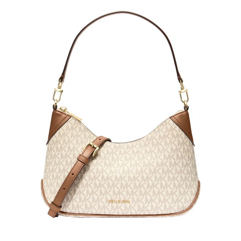 MICHAEL Michael Kors Schultertasche Md Conv Pouchette Xbody Vanilla/acrn