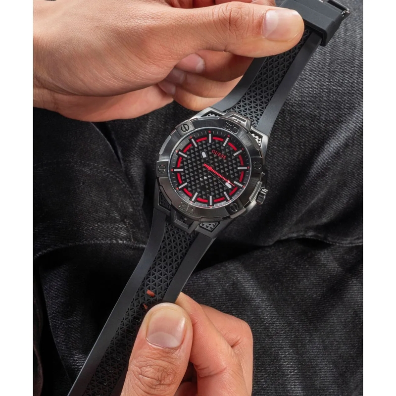 Guess Quarzuhr Quarz-Analoguhr Network schwarz(Image 6)