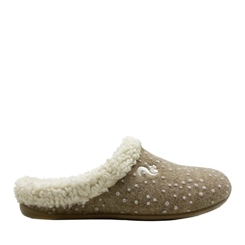 thies Pantoufle thies 1856 ® Eco Snow Cozy Slipper beige (W/X) mehrfarbig