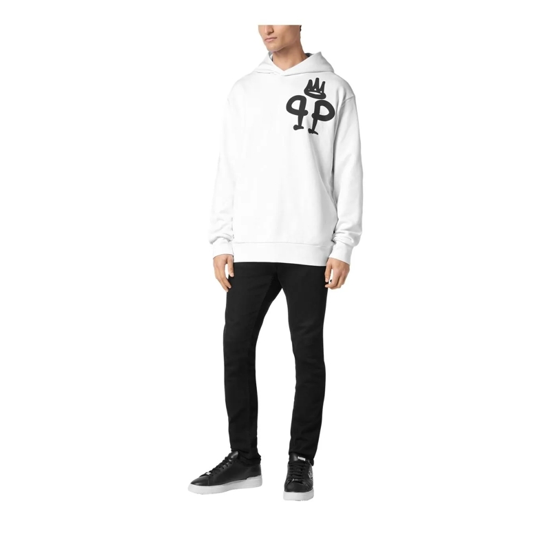 Philipp Plein Sweatshirt Hoodie King Plein weiss(Image 3)