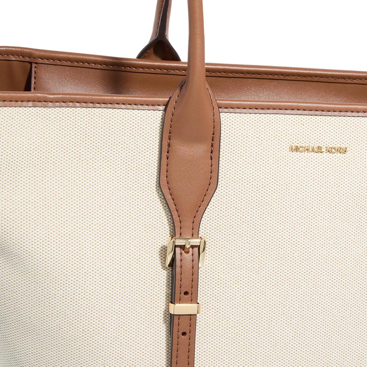 Michael Kors Shoppers & Totes Lg Buckle Tote in beige