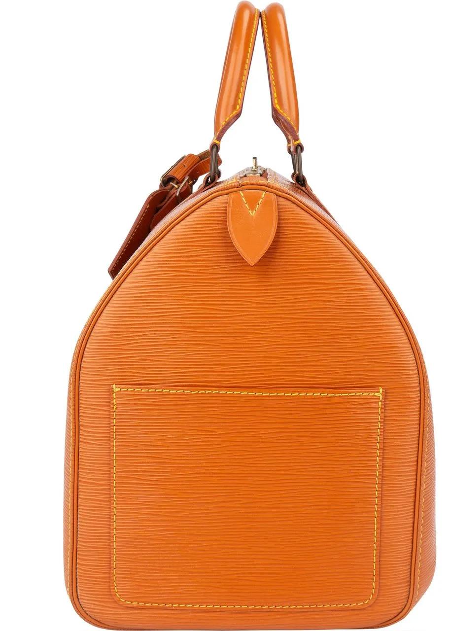 Thumbnail - Louis Vuitton Crossbody Bags - Louis Vuitton Cognac Epi Leather Keepall 45 Handba - Gr. unisize - in Braun - für Damen