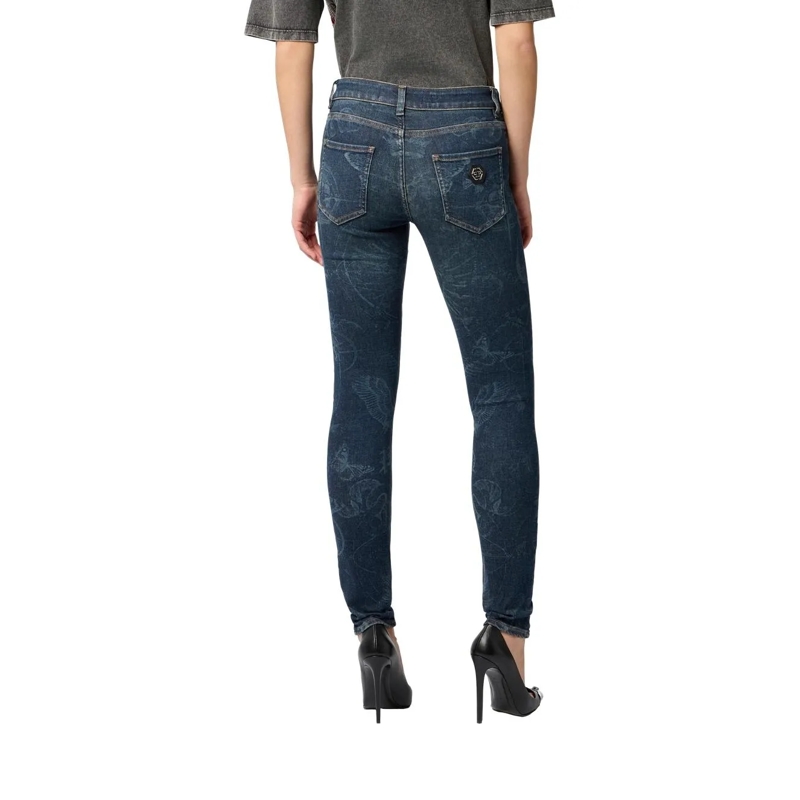 Philipp Plein Skinny-Leg-Jeans Diese Jeggings verleihen dem alltäglichen Styling  dunkel-blau(Image 2)
