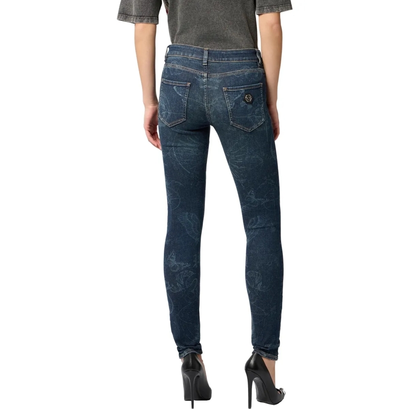Philipp Plein Skinny-Leg-Jeans Diese Jeggings verleihen dem alltäglichen Styling  dunkel-blau(Image 2)