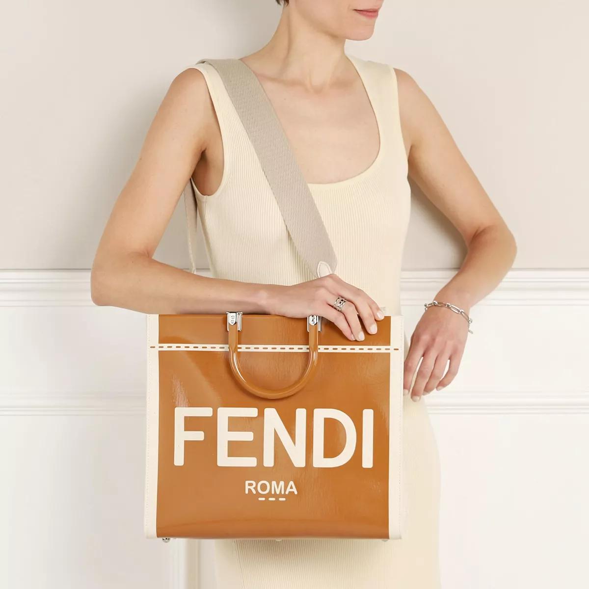 Fendi Sunshine Medium Shopper Brown