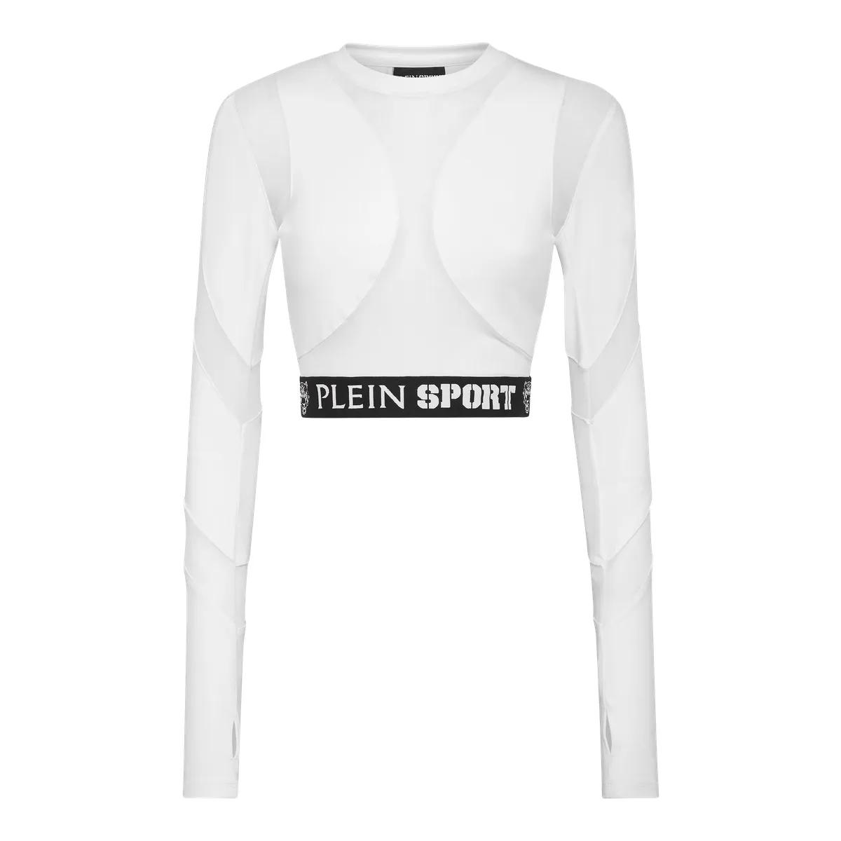 Thumbnail - Plein Sport - Sport Top Multicut - Größe XL - weiß