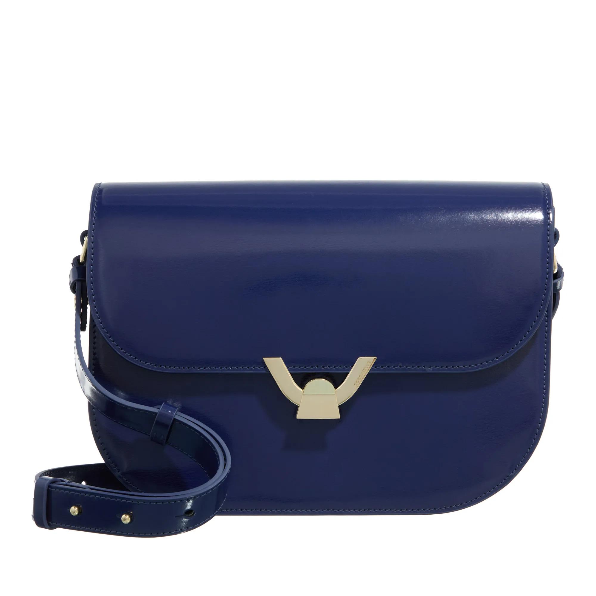 Coccinelle Crossbody Bags - Coccinelledew Shiny Calf - Gr. unisize - in Blau - für Damen