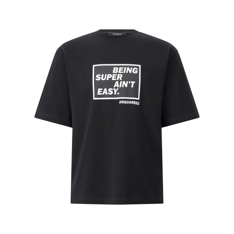 Dsquared2 Overhemd T-Shirt mit Print Schwarz