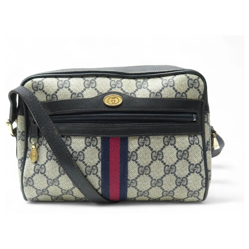 Gucci Crossbody Bag VINTAGE GUCCI OPHIDIA MONOGRAMM GG CANVAS SCHULTER hellblau