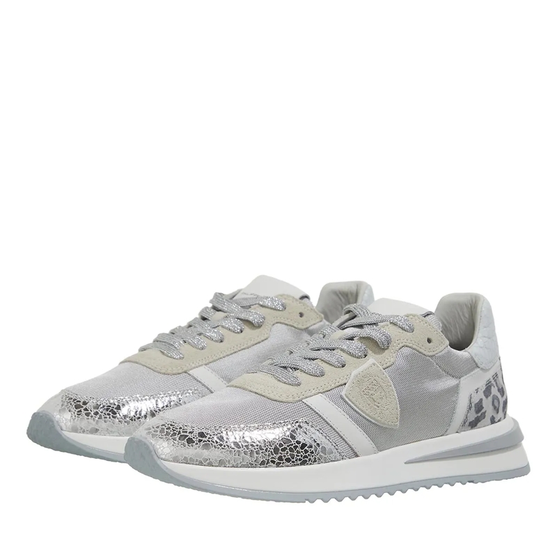 Philippe Model Low-Top-Sneaker Tropez 2.1 Low Woman Metal Animalier Argent(Image 3)