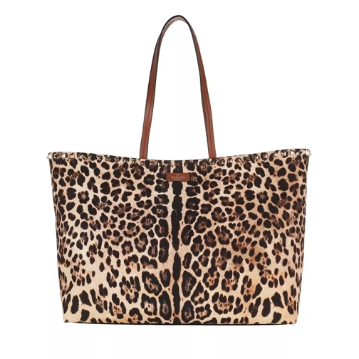 Valentino Garavani Leopard Tote Bag Canvas Leo Shopper