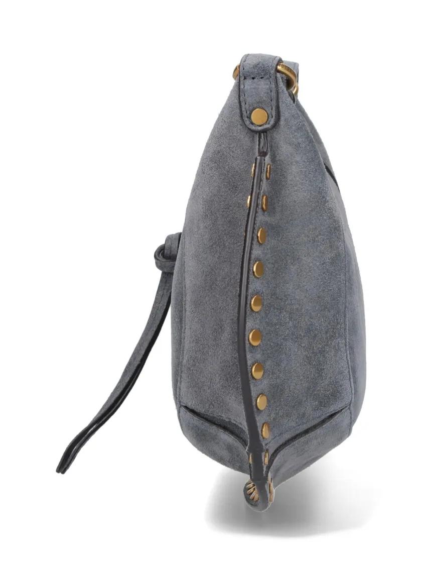 Thumbnail - Isabel Marant Hobo Bags - Small "Oskan Moon" Shoulder Bag – Grey - Gr. unisize - in Grau - für Damen