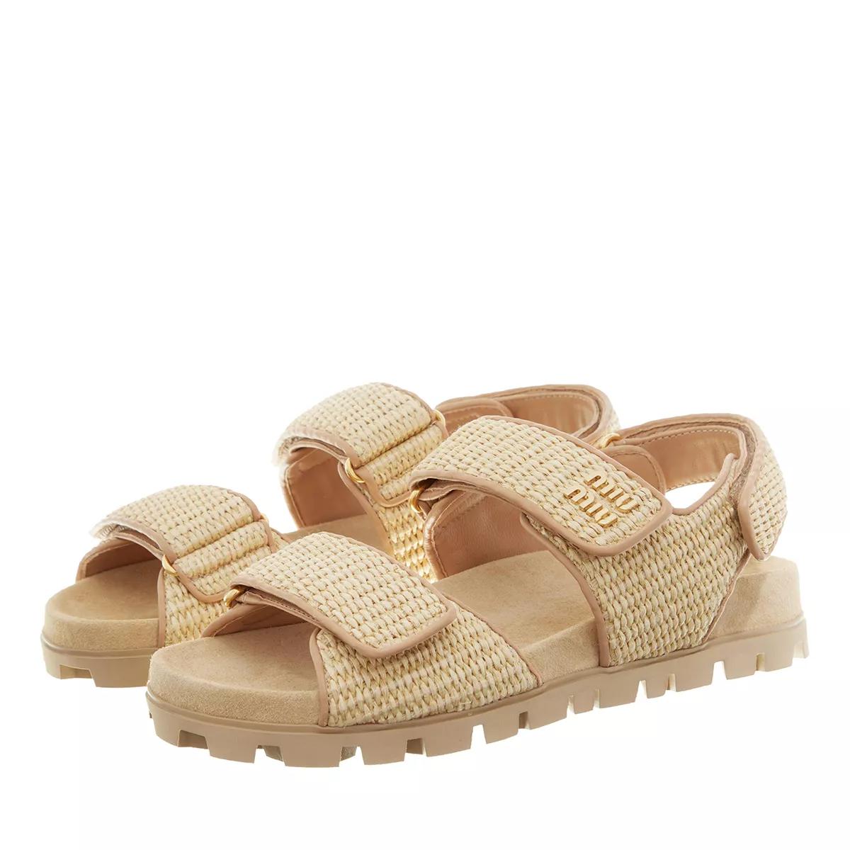 Miu Miu Sandalen & Sandaletten - Women Sandal - Gr. 39 (EU) - in Beige - für Damen