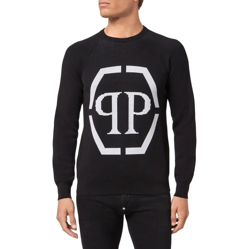 Philipp Plein  Rundhalspullover schwarz(Image 2)
