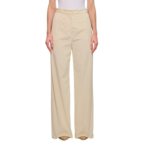 Max Mara  Tritone Velvet Flared Pants Neutrals