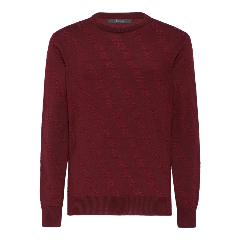 BILLIONAIRE  Rundhalspullover bordeaux