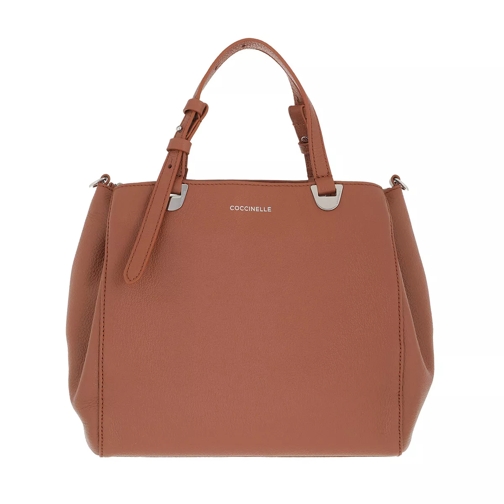 Coccinelle Lea Handbag Grained Leather  Cinnamon Fourre-tout