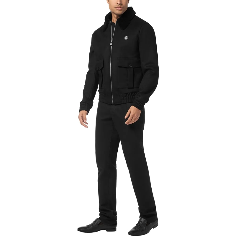 BILLIONAIRE Lederjacke Jacke schwarz(Image 3)