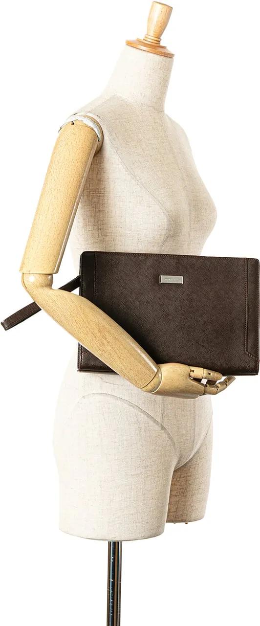 Thumbnail - Burberry Clutches - 2000-2017 Leather Clutch - Gr. unisize - in Braun - für Damen