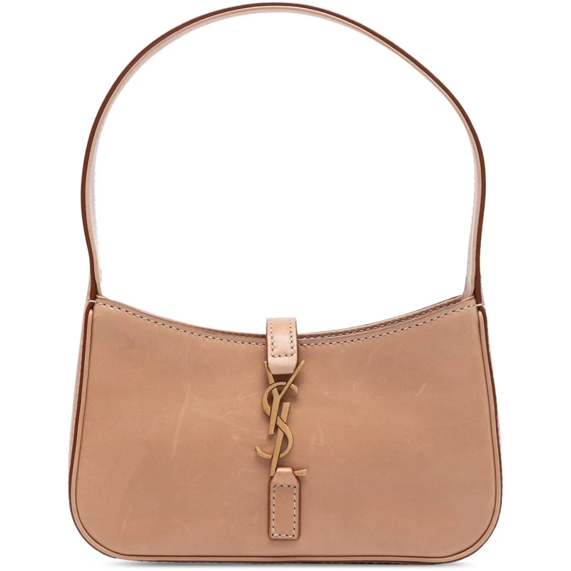 Saint Laurent Schultertasche Mini Smooth Calfskin Le 5 a 7 Hobo braun