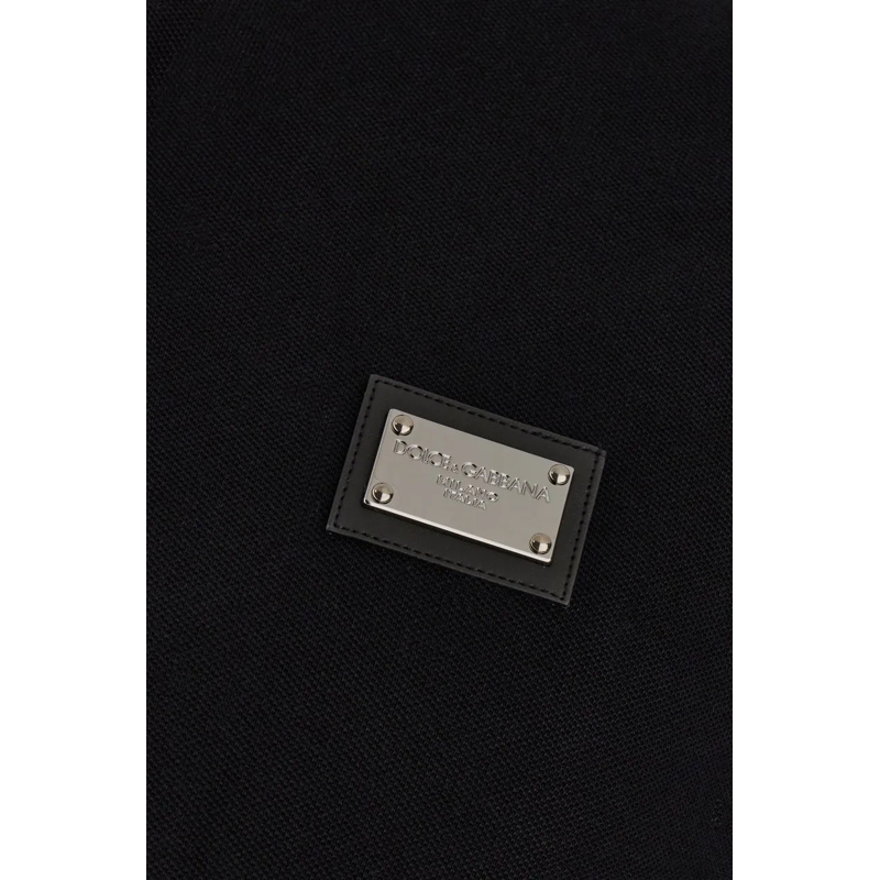 Dolce&Gabbana Polo Dolce&gabbana Black piquet polo shirt blau(Image 3)