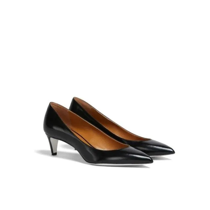 Marni Contrasting Outsole Mid Heel Pumps Black Pump