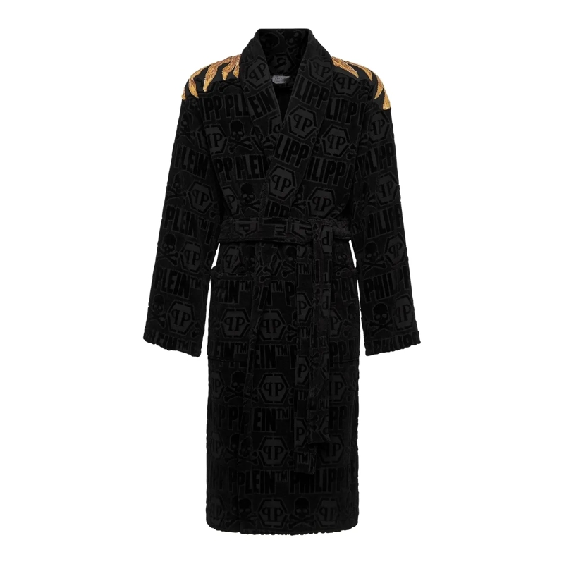 Philipp Plein  Bademantel Eagle schwarz
