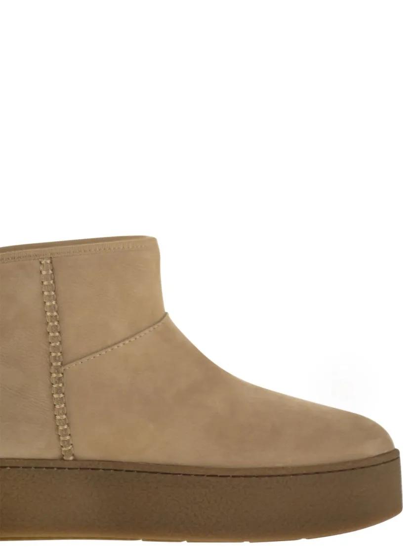 Thumbnail - Hogan Stiefel - H681 - Nubuck Ankle Boots - Gr. 39 (EU) - in Beige - für Damen