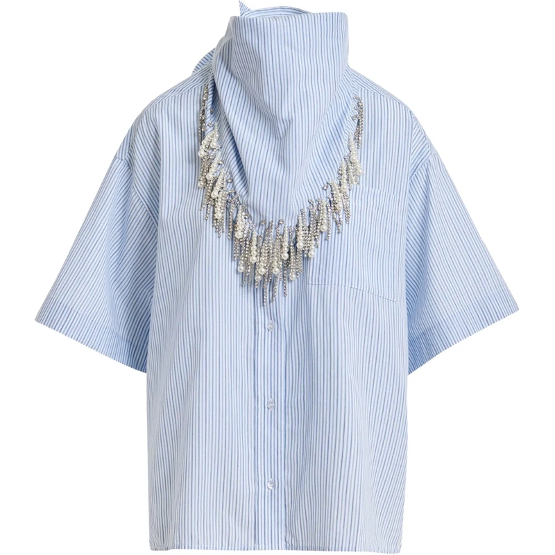 Essentiel Antwerp Bluse Essentiel Antwerp Boxy Oversized Shirt Blouses Off weiß