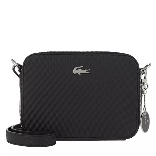 Lacoste Double Zip Crossover Bag Black Camera Bag