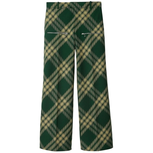 Burberry  Wool Trousers Green