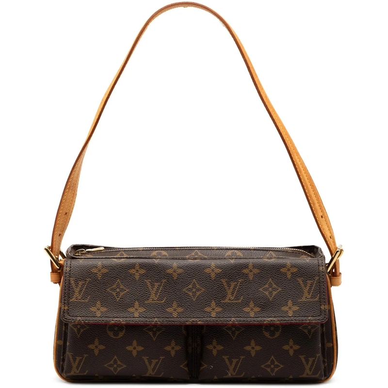 Louis Vuitton Schultertasche Monogram Viva Cite MM braun