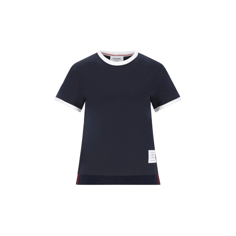 Thom Browne T-shirt "Rwb-Stripe" T-Shirt – Navy Blue